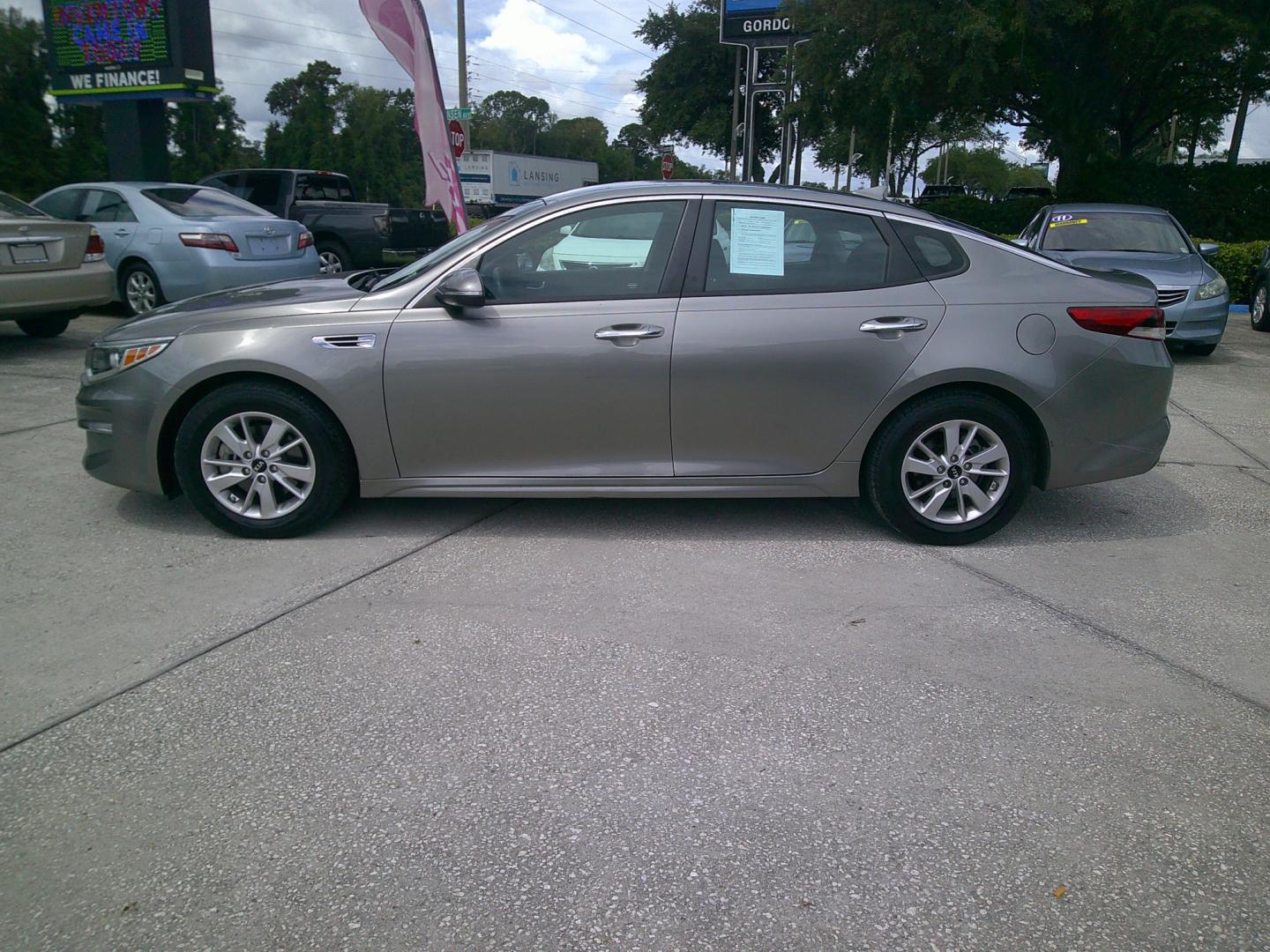 2016 GRAY KIA OPTIMA LX (5XXGT4L33GG) , located at 390 Hansen Avenue, Orange Park, FL, 32065, (904) 276-7933, 30.130497, -81.787529 - Photo#4